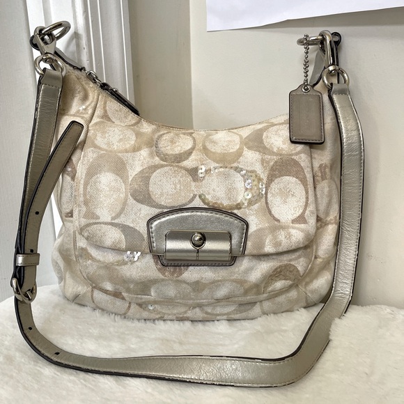 Coach Handbags - Coach Canvas crossbody bag GUC